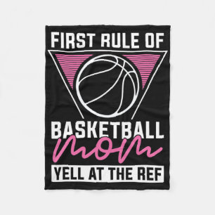 Cobertor De Velo Bola Hooping Mãe Baller - Jogador Hoops Basketb