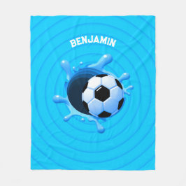 Cobertor De Velo Bola Personalizada de Futebol