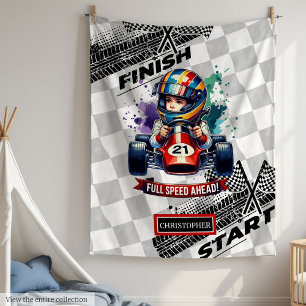 Cobertor De Velo Bold Blanket Esporte Carro Dirigindo Menino