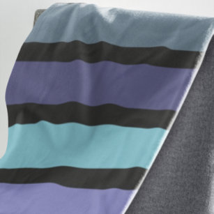 Cobertor De Velo Bold Contemporâneo Roxo Azul Aqua Azul