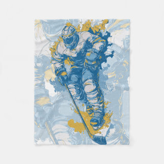 Cobertor De Velo Bold Ice Hockey Mascot Winter Sports