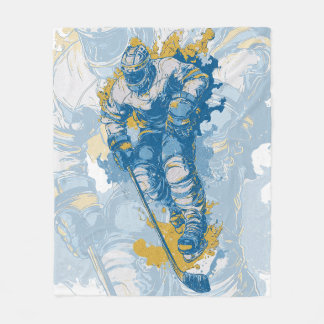 Cobertor De Velo Bold Ice Hockey Mascot Winter Sports