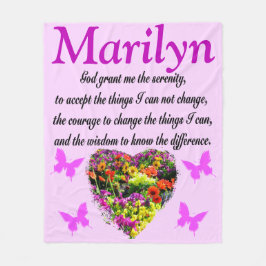 COBERTOR DE VELO BOLETIM FLORAL PERSONALIZADO DE PRAYER