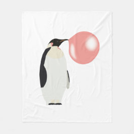 Cobertor De Velo Bolha Búscula Goma-Bolo Pinguim Soprando Bolha