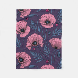 Cobertor De Velo Bolhas cor-de-rosa com violeta escura