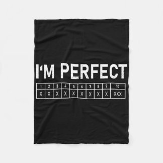 Cobertor De Velo Boliche Engraçado, eu sou perfeito jogador 300