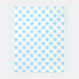 Cobertor De Velo Bolinhas brancas e azuis