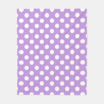 Bolinhas brancas em lilás