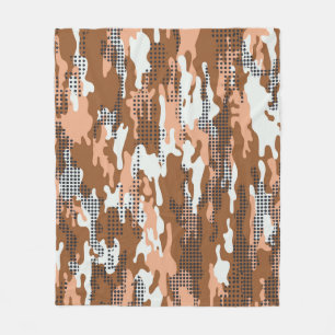 Cobertor De Velo Bolinhas de camuflagem: Abstrato sem costura.