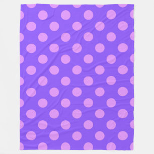 Cobertor De Velo bolinhas de Lilac na periwinkle