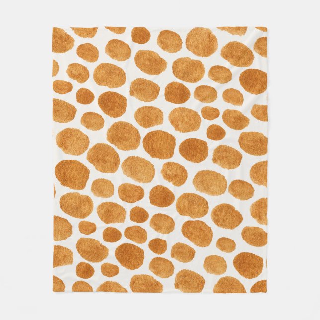 Cobertor De Velo Bolinhas do ouro: Gouache do Abstrato (Frente)