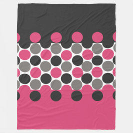 Cobertor De Velo Bolinhas rosa e Cinza
