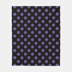 Cobertor De Velo bolinhas ultravioletas em preto