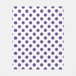Cobertor De Velo Bolinhas ultravioletas no branco
