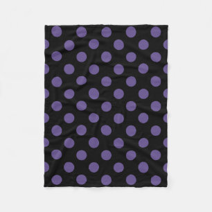Cobertor De Velo Bolinhas ultravioletas no preto