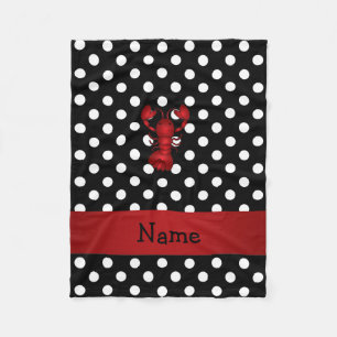 Cobertor De Velo Bolinhas vermelhas conhecidas personalizadas do