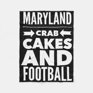 Cobertor De Velo Bolinhos de Caranguejo de Maryland e Futebol