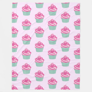 Cobertor De Velo Bolos Cor-de-Rosa Lindos Padrão Rosa Pastel