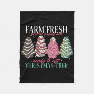 Cobertor De Velo Bolos De Natal De Árvore Fresca Da Fazenda Árvore