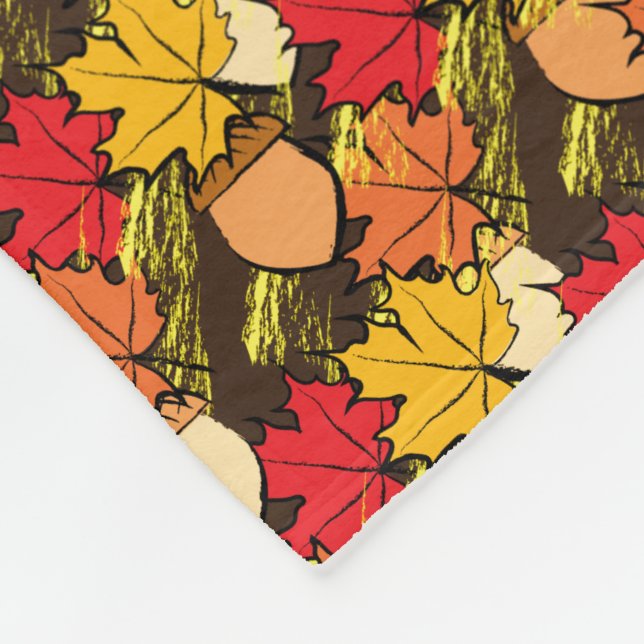 Cobertor De Velo Bolotas e folhas IV (Quina)