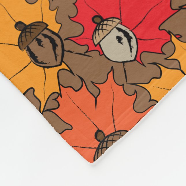 Cobertor De Velo Bolotas e folhas V (Quina)