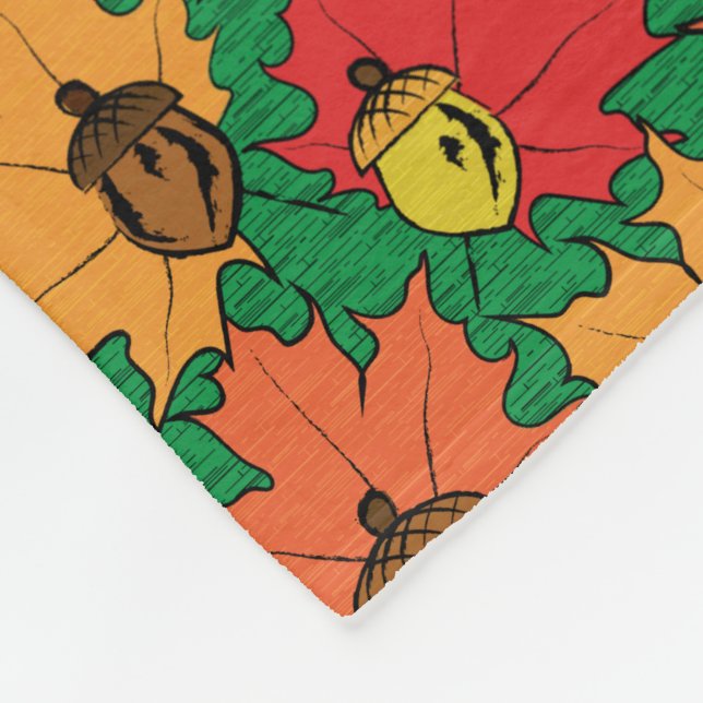 Cobertor De Velo Bolotas e folhas VI (Quina)