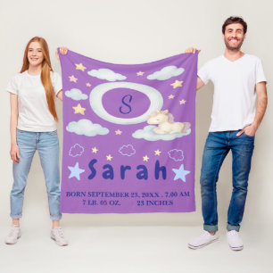 Cobertor De Velo Bolsa de Bebê Whimsical com estrelas e nuvens