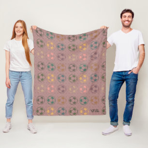 Cobertor De Velo Bolsa de Futebol, Cozy Vintage Throw para o Amor d
