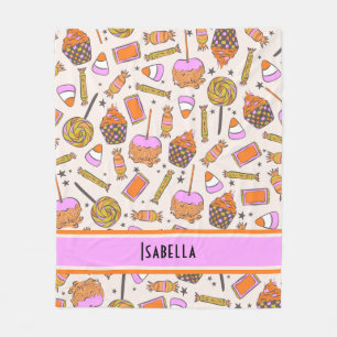 Cobertor De Velo Bolsa de Halloween Personalizada Retro Groovy