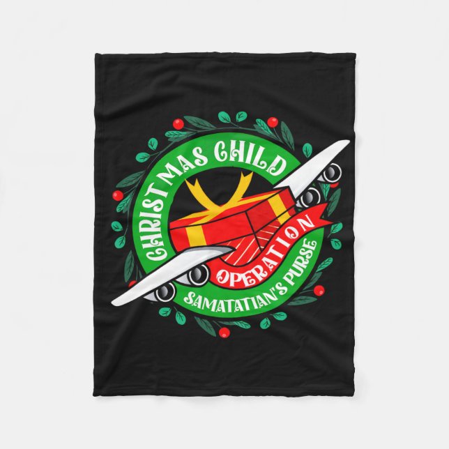 Cobertor De Velo Bolsa de Natal da Samaritan's Purse Operação Crian (Frente)