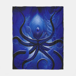 Cobertor De Velo "Bolsa de Octopus Azul Místico**