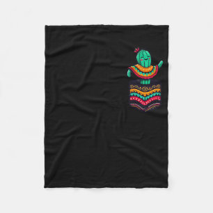 Cobertor De Velo Bolsa de Serape de Cacto Fofo Cinco De Mayo Mexica