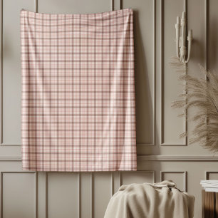 Cobertor De Velo Bolsa de Xadrez Dourada Cozy Rosa para conforto El