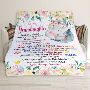 Cobertor De Velo Bolsas Para Meninas, Para A Minha neta