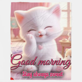 Cobertor De Velo Bom dia, Fleece Blanket - Fique confortável e semp