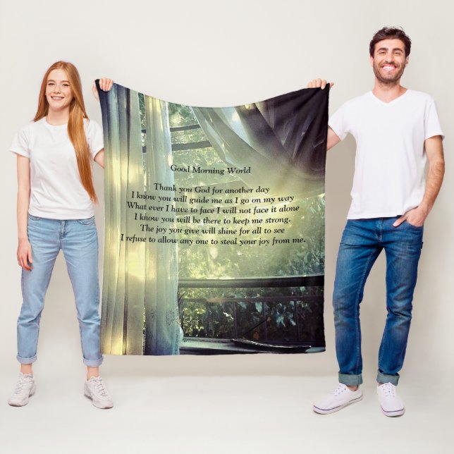 Cobertor De Velo Bom dia mundo (In Situ)