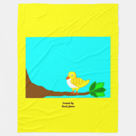 Cobertor De Velo Bom Dia Pássaro Amarelo Grande Cobertura