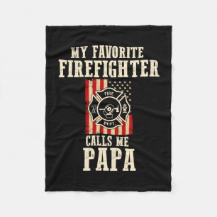 Cobertor De Velo Bombeiro favorito do homem chama o papai bandeira