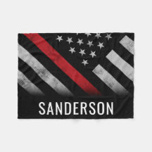 Bombeiro Thin Red Line - Homem-Bandeira Americano