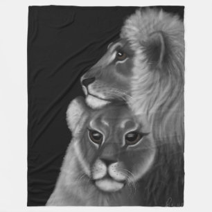 Cobertor De Velo Bond Eterno: Amor Leão nas Sombras