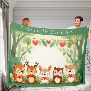 Cobertor De Velo Bondade Melhor São Valentim Berçário Animais da Fl