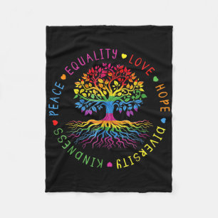 Cobertor De Velo Bondade Paz Igualdade Amor Esperança Diversidade H