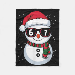 Cobertor De Velo Boneco de Neve Engraçado Seis Sete Natal 67 Meme G