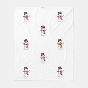 Cobertor De Velo Boneco de Neve Feliz