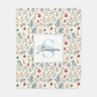 Cobertor De Velo Bonita Aquarela Natal Aestética Greenerescência