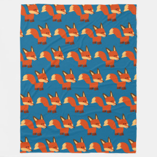 Cobertor De Velo Bonita Astute Cartoon Fox fleece Blanket