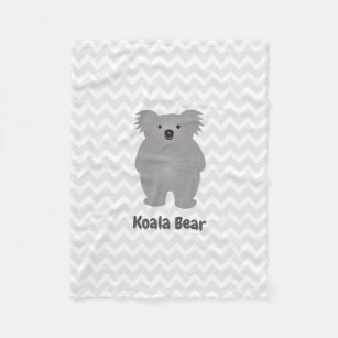 Cobertor De Velo Bonita Austrália Bebê Koala Urso Adicione Seu Nome