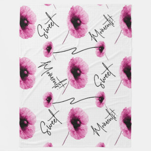 Cobertor De Velo Bonita Floral Flor Flor Flor Blanket