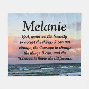 COBERTOR DE VELO BONITO BLANKET DE ORAÇÃO DE SERENIDADE PERSONALIZA