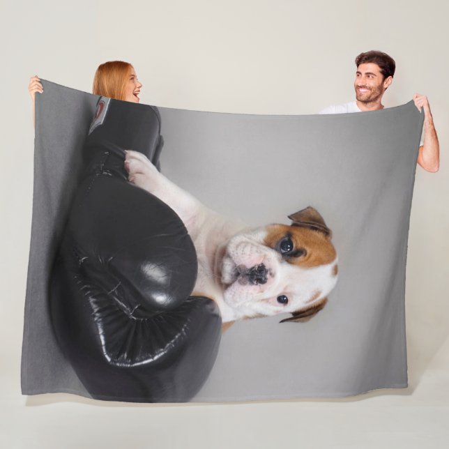 Cobertor De Velo Bonito Bulldog Boxer English Bulldog Gift (In Situ)
